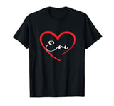 Evi I Heart Evi I Love Evi Personalized T-Shirt