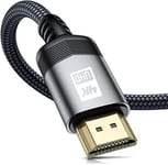 4K HDMI Cable 2M, AviBrex HDMI 2.0 Cable High Speed 18Gbps Nylon Braided HDMI