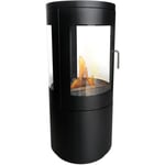 Bestfire Veiw, Poêle au bio éthanol pour appartements de Purline , design classique du poêle a bois vue de la flamme a 360  .