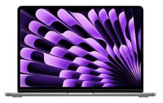 Apple MacBook Air 13.6 tum, Apple M3 8-core CPU 10-core GPU, 16 GB, 256 GB SSD, 35W strömadapter - Rymdgrå