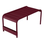 Fermob - Luxembourg Large Low Table/Bench, Black Cherry - Småbord & Sidobord utomhus