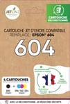 Cartouche D'encre 604 - Noir + Couleurs - Compatible Epson - La Cartouche D'encre