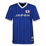 Official 2023 Women's Football World Cup Kids Team Shirt, Japan, Blue, 7 Years