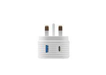 Juice Super Fast 2 Port Wall Charger Plug, 3A - White. Compatible with Iphone 14, 14 Pro, 13, 13 Pro