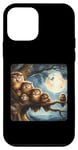 Coque pour iPhone 12 mini Hiboux endormi dans un vieux chêne, nuit au clair de lune. Mystique