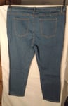 Ladies Jeans Trousers Cotton Regular Fit Women Blue Pants By Creation L UK 24P