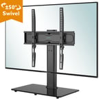 Table Top Pedestal TV Stand for 26-55" LCD/LED/Plasma Swivel Height Adjustable
