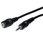 5m 2.5mm Mini Jack Male to Female Stereo Extension Cable Lead Xbox 360 Headset