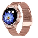 Smart Watch Women Ladies Smartwatch Fitness Tracker with Female Physiological Cycle Reminder Blood Pressure Heart Rate Sleep Monitor Breathing training, Fashion Women Smartwatch Android iOS,Gold