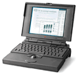 PowerBook 150 Begagnad 4MB minne, 120MB hårddisk, diskett