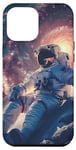 Coque pour iPhone 13 Pro Max Astronautes Galaxie Espace Planètes Espace Astronaute