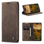 CaseMe Slim Plånboksfodral iPhone 15 Pro Max Brun