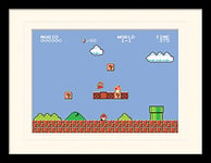 Nintendo Super Mario Bros. (1-1) 30 x 40 cm Objet Souvenir