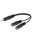 Pro MiniJack 3.5mm splitter (1M - 2F)