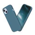 RHINOSHIELD coque compatible avec [iPhone 15] | SolidSuit - coque fine avec technologie d'absorption des chocs et finition premium mate - Océan bleu