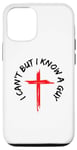 Coque pour iPhone 12/12 Pro Je ne peux pas mais je connais un gars Jesus Cross Funny Christian