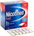 Nicotinell Nicotine Gum Fruit Flavour Quit Smoking Aid 2 Mg 204 Pcs EXP 25*BOXED