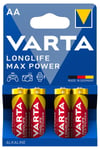 Varta Longlife Max Power AA/LR6-batterier, 4-pack