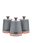 Tower Cavaletto Storage Canisters In Grey &Ndash; Set Of 3
