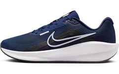 Nike Men's Downshifter 13 Sneaker, Midnight Navy Pure Platinum Black White, 8.5 UK