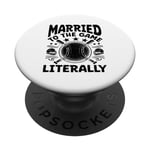 Married To The Game Literally Baseball Player Coach PopSockets Swappable PopGrip