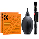 K&F Concept Cleaning Kit 3-i-1 Rensesett med penn, blåsebelg og klut