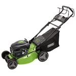 Draper 2 08674 Self-Propelled Petrol Mulching Lawn Mower with Electric Start, 530mm, (173cc/4.4HP), Green and Black, One Size 08674_2