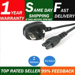 3 Pin UK Power Cord Laptop Power Cable/Lead/Cord for Laptop Adapter 2 Meters