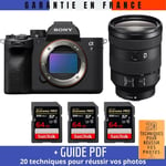 Sony A7 IV + FE 24-105mm f/4 G OSS + 3 SanDisk 64GB Extreme PRO UHS-II SDXC 300 MB/s + Guide PDF ""20 TECHNIQUES POUR RÉUSSIR VOS PHOTOS