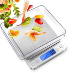 AWLKIM Kitchen Scales Digital Rechargeable - Weighing Food Scale Kitchen with Pe