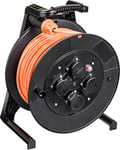 Jumbo Dévidoir de câble avec 4 prises H07BQ-F Couleur du câble Orange Section transversale 3 x 2,5 mm² Longueur 40 m