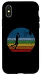 Coque pour iPhone X/XS Vintage Basketball Dunk Retro Sunset Colorful Dunking Bball