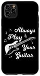 Coque pour iPhone 11 Pro Max Guitariste disant guitare électrique musique rock