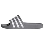 adidas Men's Adilette Aqua Beach Pool Shoes, Grey Grey Three F17 Ftwr White Grey Three F17 Grey Three F17 Ftwr White Grey Three F17, 10 UK