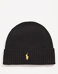 Polo Ralph Lauren Black Merno Wool Beanie