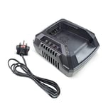 Hyundai 40v Garden Machinery Charger For Charging 40v Lithium-ion Batteries, Backup Or Replacement 40v Battery Charger, 80 Min Charging, 3 year warranty