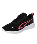 PUMA Unisex All-Day Active Sneaker, Black-Sunset Pink White, 8.5 UK