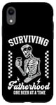 iPhone XR Surviving Fatherhood,One Beer At A Time,Funny Beer Lover Dad Case
