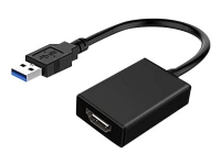MicroConnect - Video adapter - HDMI hunn til USB-type A hann - 15 cm - svart - 4K 30Hz støtte, 1080p støtte 60 Hz