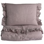 NG Baby Påslakanset Spjälsäng Mood Volang Dusty Pink | Rosa | 0