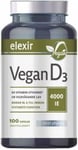 Elexir Pharma Vegan D3 D3-vitamin Vitamin