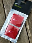 Pair of Genuine NIKE Dark Red WRISTBANDS Sweatbands Sports Gym Yoga Tennis
