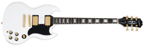 Epiphone SG Custom 2-Hum Incl. Premium Gig Bag Alpine White