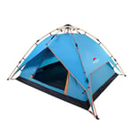 Nuokix Camping Tent, 2-4 Person Camping Tent Outdoor Double Decker Backpacking Tent Automatic Instant Pop Up Tent For Outdoor Sports