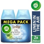 Air Wick Life Scents Freshmatic Max Refill Linen In The Air Mega Pack 2 x 250ml