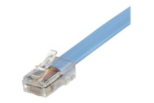 StarTech.com Cisco Console Rollover Cable - RJ45 Ethernet - Network cable - RJ-45 (M) to RJ-45 (M) - 6 ft - molded, flat - blue - ROLLOVERMM6 - nätverkskabel - 1.8 m - blå