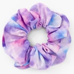 Claire's Medium Purple Tie Dye Hair Scrunchie