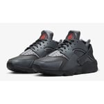 NIKE AIR HUARACHE MENS TRAINERS, UK10, BLACK/PICANTE RED/ANTHRACITE, FD0665 001