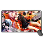 Guilty Crown Japanese Animation Large Gaming Mouse Pad XXL Extended Mat Desk Pad Mousepad Long Non-Slip Rubber Mice Pads Stitched Edges 29.5"x15.7"