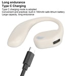 (Apricot) Single Ear Headphones Long Lasting Noise Reduction Wireless